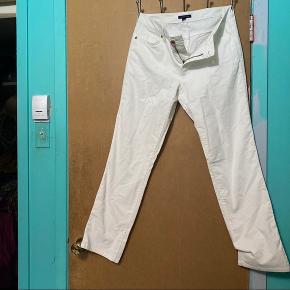 Tommy Hilfiger straight white corduroy pants - Picture 2 of 5